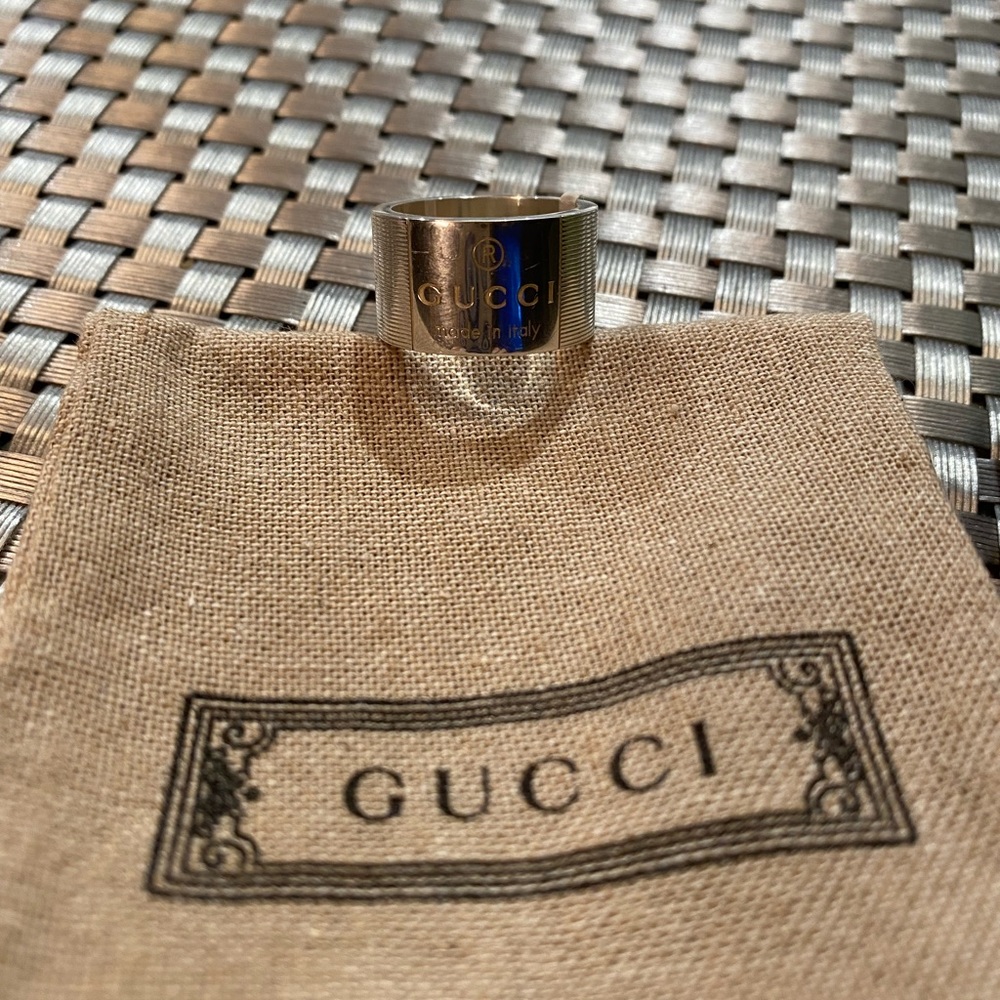Gucci Silver Cuff Ring